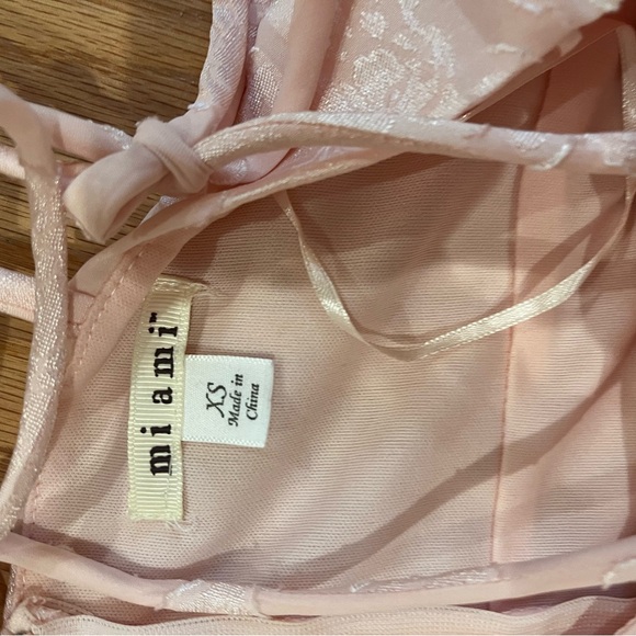 Pastel Pink Francesca’s Tie Strap Dress - Picture 2 of 4